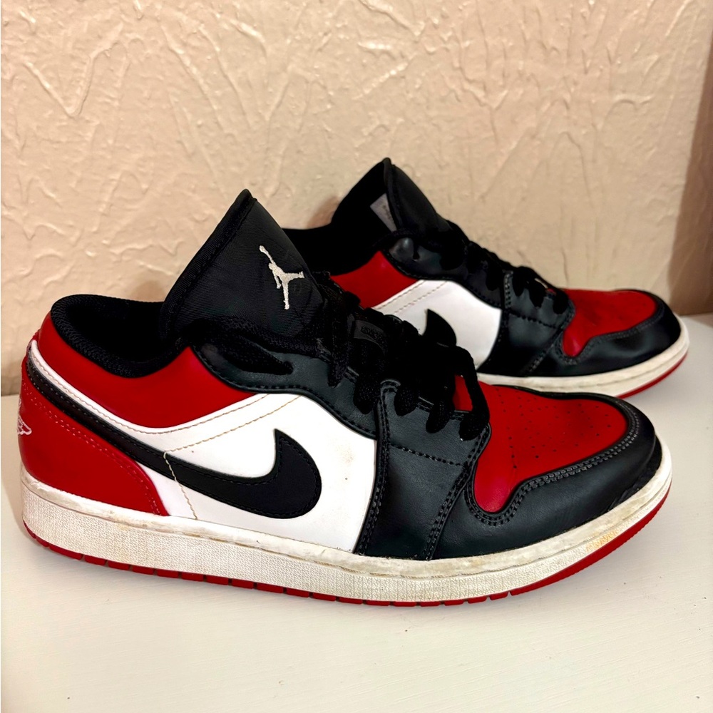 Nike Air Jordan Low Red Black White Shoes